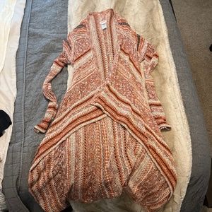 Long sweater jacket size XS